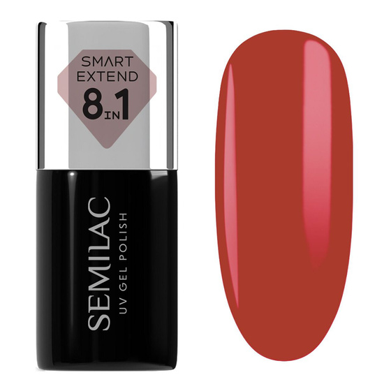 Semilac Smart Extend 8in1 hybrydowy lakier do paznokci 827 Classic Cherry 7 ml