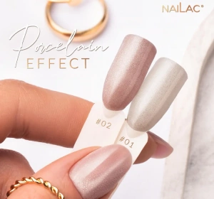 NaiLac Porcelain Effect lakier hybrydowy Cat Eye #01 7 ml