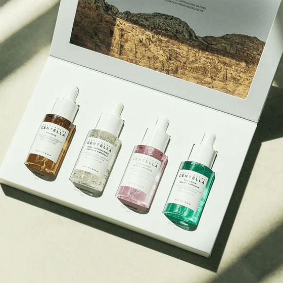 Skin1004 Madagascar Centella Ampoule Kit zestaw serum do twarzy 4 x 30 ml