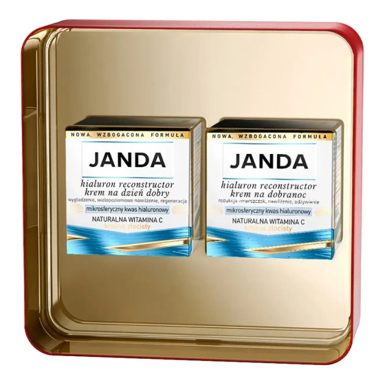 Janda Hialuron Reconstructor zestaw kosmetyków krem na dzień dobry 50 ml + krem na dobranoc 50 ml