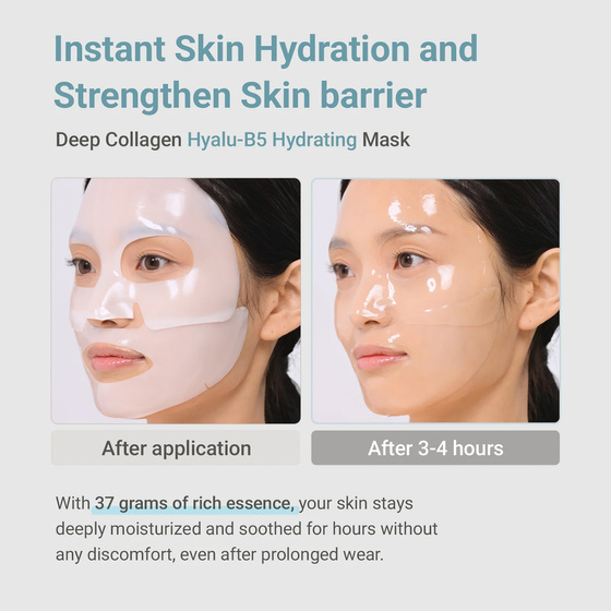 Sungboon Editor Deep Collagen Hyalu-B5 Hydrating Mask nawilżająca maska hydrożelowa do twarzy 37 g