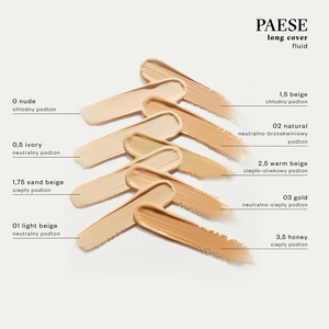 Paese Long Cover Fluid kremowy podkład kryjący do twarzy nowa formuła 03 Golden Beige 30 ml