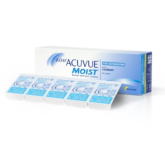 1-DAY ACUVUE® MOIST for ASTIGMATISM soczewki kontaktowe 30 sztuk / 8.5 / -3.00 / -0.75 / 180
