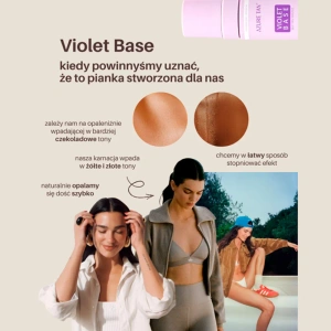 Azure Tan Violet Base Self Tan Mousse Dark to Ultra Dark samoopalająca pianka do ciała fioletowa baza 200 ml