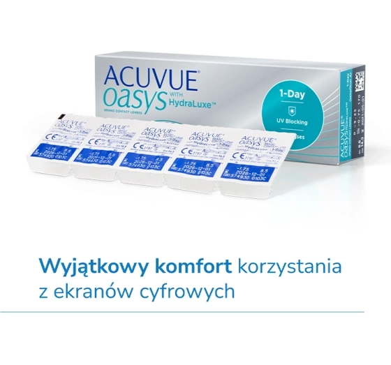 ACUVUE® OASYS 1-Day soczewki kontaktowe 30 sztuk 6.50 / 8.5