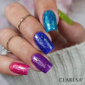Claresa Rainbow Jello Base baza hybrydowa do paznokci Violet 5 g