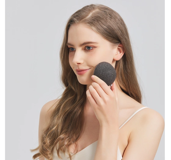 Sister Young Pura naturalna gąbka konjac do mycia twarzy Black