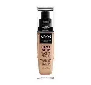 NYX Professional Makeup Can't Stop Won't Stop podkład kryjący 08 True Beige 30 ml