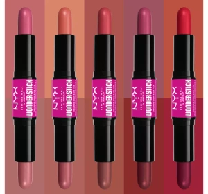 NYX Professional Makeup Wonder Stick dwustronny róż do policzków 03 Coral + Deep Peach 2 × 4 g