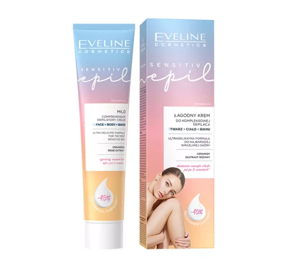 Eveline Cosmetics Sensitiv Epil łagodny krem do depilacji do skóry wrażliwej 125 ml