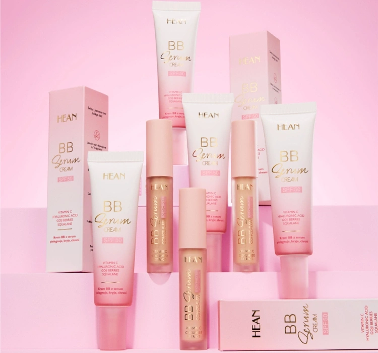 BB-крем для лица Hean BB Serum Cream SPF 50, сияющий, оттенок 03 Medium, 30 мл — фото 6