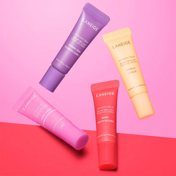 Laneige Mini Lip Glowy Balm Set zestaw miniaturowych balsamów do ust 4 x 5 g