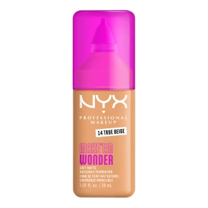 NYX Professional Makeup Make 'Em Wonder lekki podkład matujący do twarzy 14 True Beige 30 ml