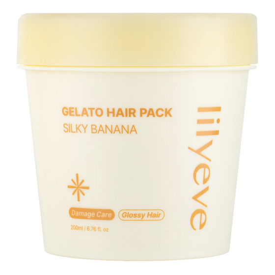 Lilyeve Repair Turn Gelato Hair Pack Silky Banana wzmacniająca maska do włosów 200 ml