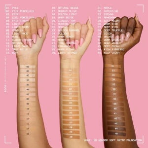 NYX Professional Makeup Make 'Em Wonder lekki podkład matujący do twarzy 14 True Beige 30 ml