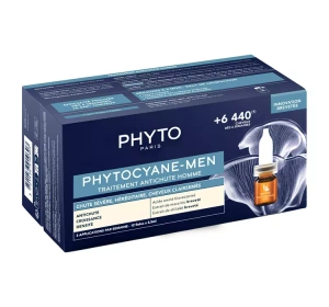 Phyto Phytocyane Men kuracja przeciw progresywnemu wypadaniu włosów dla mężczyzn 12 x 5 ml