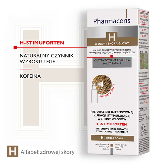 Pharmaceris H Stimuforten preparat do intensywnej kuracji stymulującej wzrost włosów 125 ml