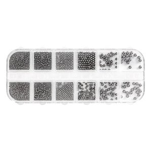Molly Nails kasetka z ozdobami do paznokci Bulion Czarny 1000 sztuk