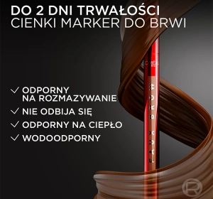 L'Oréal Paris Faux Brow marker do brwi z podwójną końcówką Dark Blonde 1ml