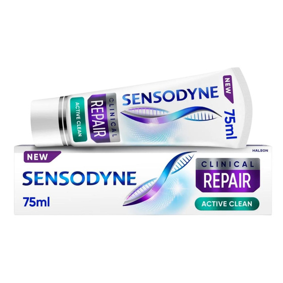 Sensodyne Clinical Repair Active Clean wybielająca pasta do nadwrażliwych zębów 75 ml
