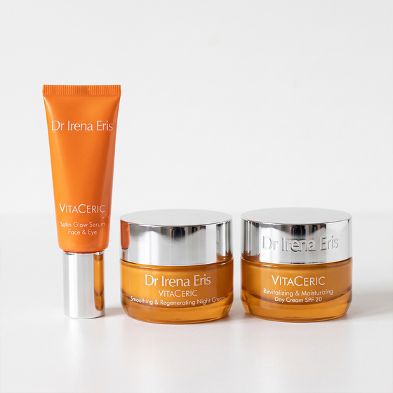 Dr Irena Eris VitaCeric zestaw serum 15 ml + krem SPF20 50 ml + krem na noc 15 ml