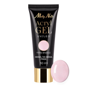 Molly Nails Acryl Gel akrylożel budujący do przedłużania paznokci Pink Sparkle 30 ml