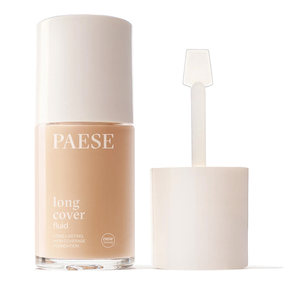 Paese Long Cover Fluid kremowy podkład kryjący do twarzy nowa formuła 0.5 Ivory 30 ml