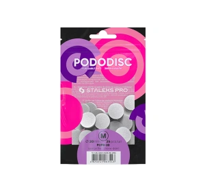 Staleks Pro Pododisc wymienne polerki na gąbce do dysku do pedicure M/20 mm 25 sztuk