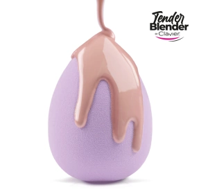 Clavier Tender Blender super miękka gąbka do makijażu Łezka Fioletowa