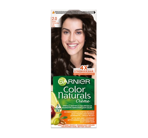 Garnier Color Naturals trwała farba do włosów 2.0 Bardzo Ciemny Brąz