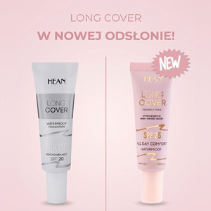 Hean Long Cover All Day Comfort wodoodporny podkład kryjący SPF25 C1 Ivory 25 ml