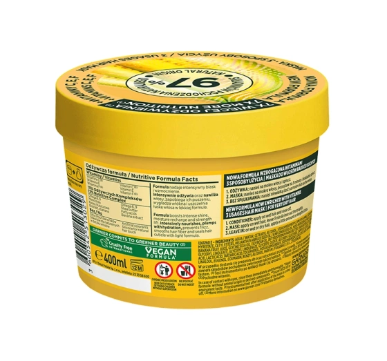 Garnier Fructis Hair Food Banana odżywcza maska do włosów suchych 400 ml
