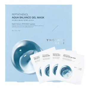 Another Face Peptathenol Aqua Balance Gel Mask zestaw hydrożelowych masek w płachcie z peptydami i pantenolem 4 x 35 g