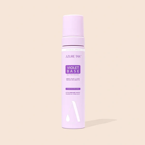 Azure Tan Violet Base Self Tan Mousse Dark to Ultra Dark samoopalająca pianka do ciała fioletowa baza 200 ml