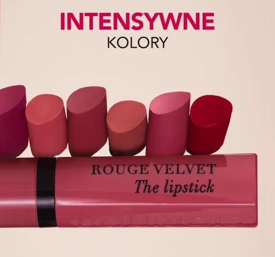 Bourjois Rouge Velvet Lipstick matowa pomadka do ust 02 Flaming Rose 2,4 g