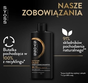 Syoss Oleo Intense szampon do włosów suchych, cienkich i matowych 440ml