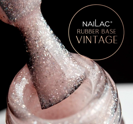 NaiLac Rubber Base baza kauczukowa Vintage 7 ml