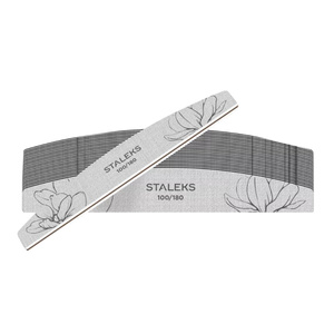 Staleks Expert 40 mineralny pilnik do paznokci półksiężyc 100/180 25 sztuk