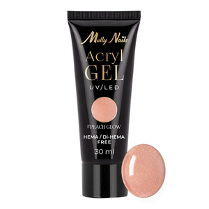 Molly Nails Acryl Gel akrylożel budujący do przedłużania paznokci Peach Glow 30 ml