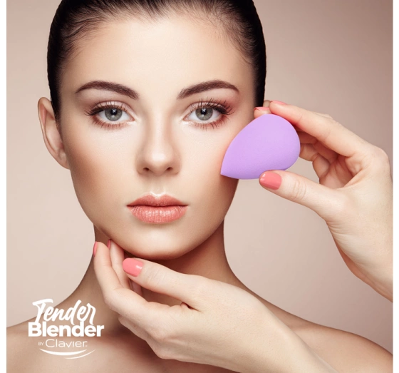 Clavier Tender Blender super miękka gąbka do makijażu Łezka Fioletowa