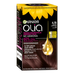 Garnier Olia trwała farba do włosów bez amoniaku 4.15 Mroźna Czekolada
