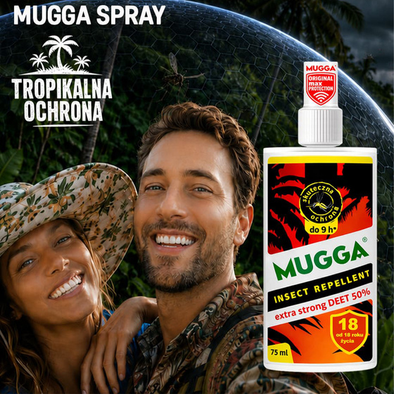 Mugga Extra Strong DEET 50% spray na komary 75 ml