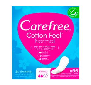Carefree Cotton wkładki higieniczne bezzapachowe 56 sztuk