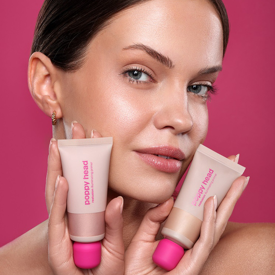 Poppy Head Realusion rozświetlająca baza pod makijaż 02 Rosy Shift 30 ml