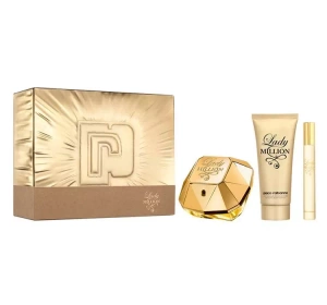 Rabanne Lady Million woda perfumowana spray 80 ml + 10 ml + balsam do ciała 100 ml