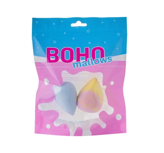 Boho Beauty Bohomallows zestaw gąbeczek do makijażu Pink Lemon i Spun Sugar 2 sztuki