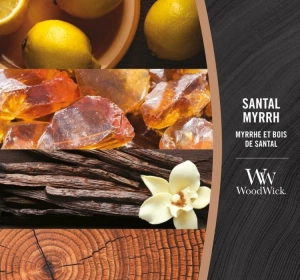 Woodwick Elipse Jar Candle świeca zapachowa Santal Myrrh 453,6 g