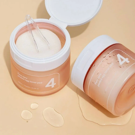 Numbuzin No. 4 Pore Zero Peeled Egg Toner Pad płatki tonizująco-złuszczające 70 sztuk