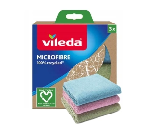 Vileda Microfibre 100% Recycled ściereczka z mikrofibry 3 sztuki