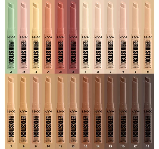NYX Professional Makeup Pro Fix Stick korektor w sztyfcie do twarzy 17 Deep Walnut 1,6 g